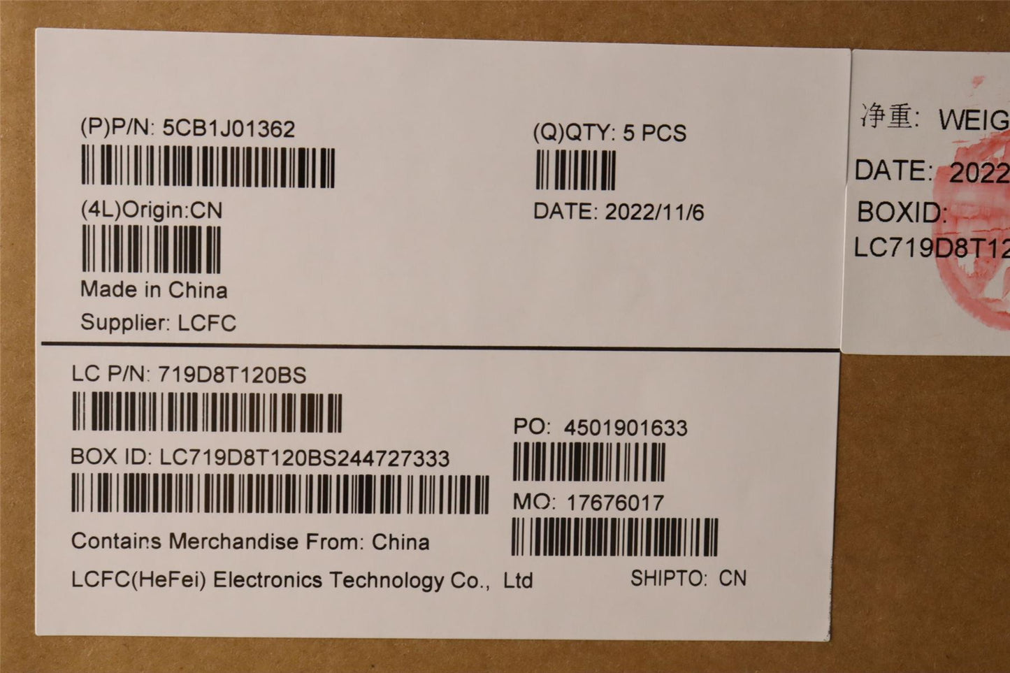 Lenovo Upper Case ASM_BELL82SFNF_CG_NB_PC 5CB1J01362