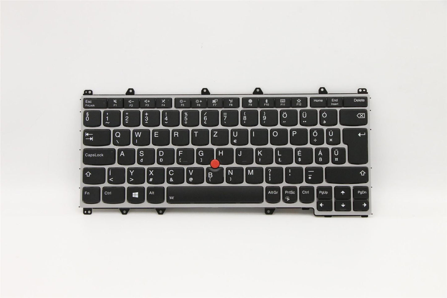 Lenovo Yoga X380 Keyboard Hungarian Silver Backlit 01HX115