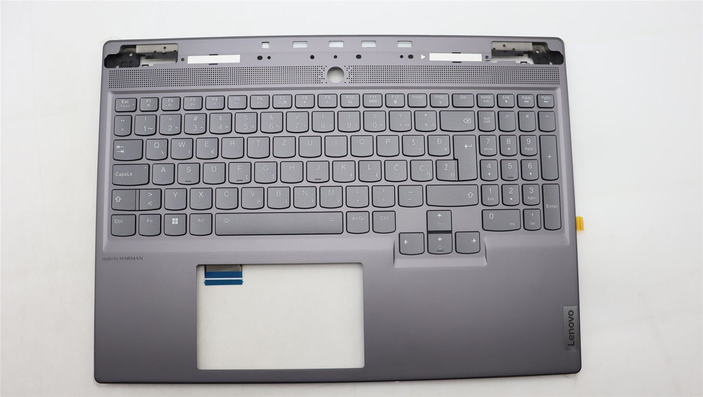 Lenovo Legion S7 16IRH8 Keyboard Palmrest Top Cover Slovenian Silver 5CB1L68013