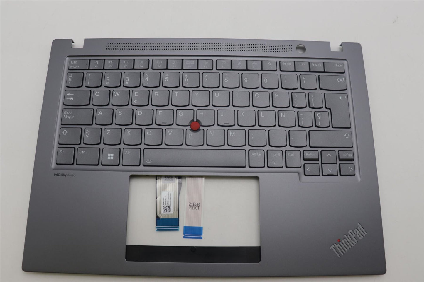 Lenovo ThinkPad T14s Gen 4 Keyboard Palmrest Top Cover Spanish Grey 5M11L59634
