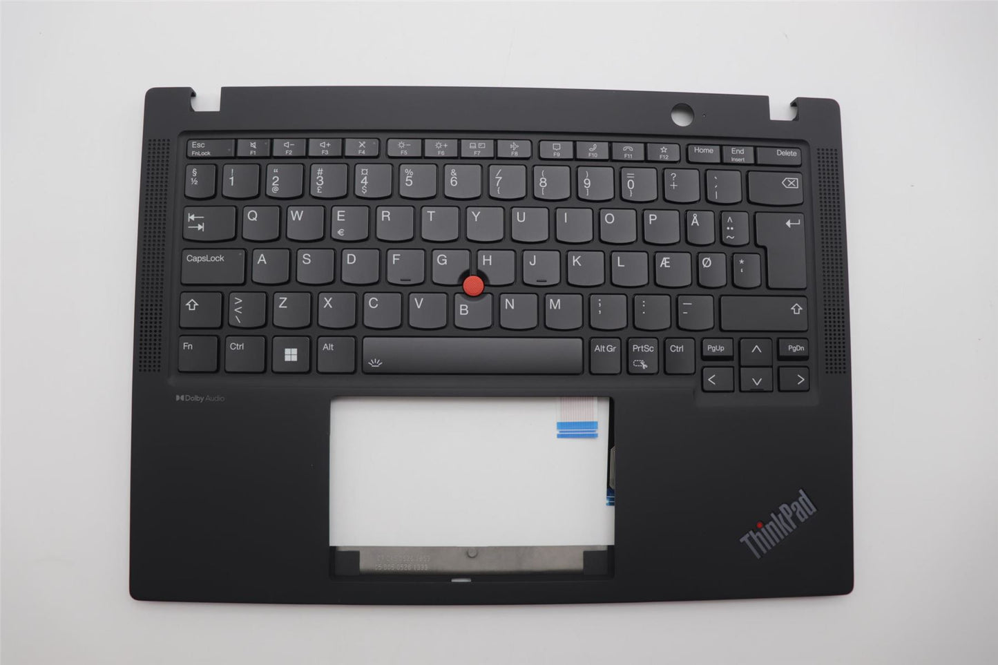 Lenovo ThinkPad X13 Gen 4 Keyboard Palmrest Top Cover Danish Black 5M11H94489