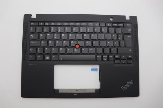 Lenovo ThinkPad X13 Gen 4 Keyboard Palmrest Top Cover Danish Black 5M11H94489