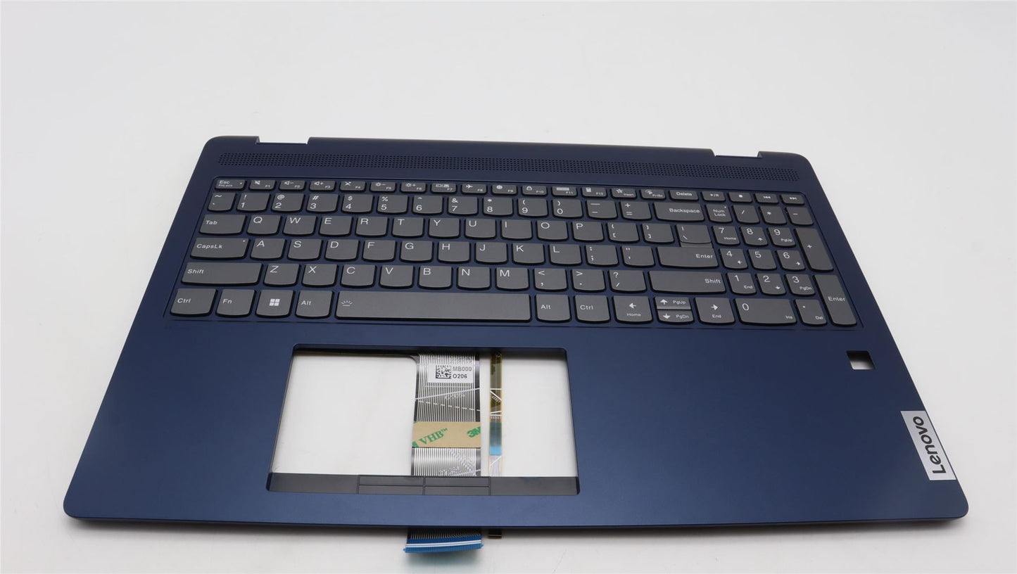 Lenovo IdeaPad 5 16ABR8 Keyboard Palmrest Top Cover US Abyss Blue 5CB1K60109