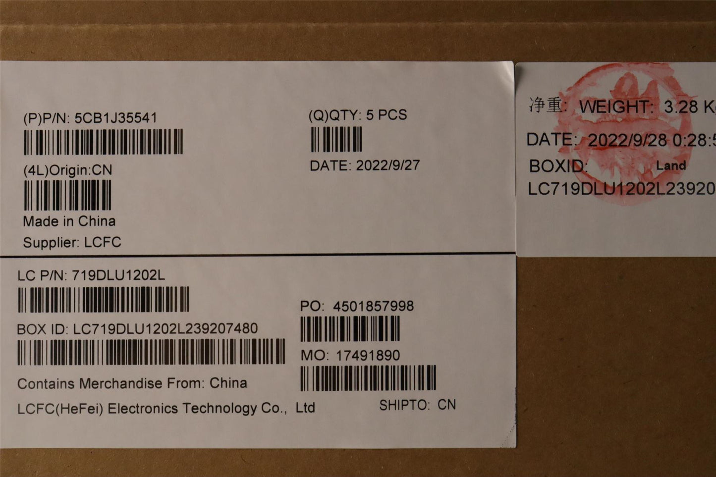 Lenovo Upper Case ASM_POL L82T5 STBLNFPBL 5CB1J35541