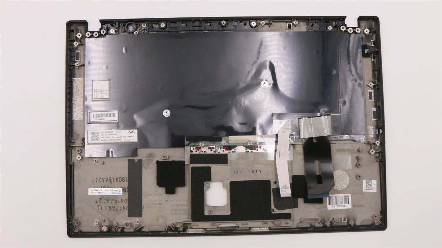 Lenovo ThinkPad T490s Keyboard Palmrest Top Cover Latin Spanish Black 02HM438