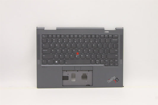 Lenovo Yoga X1 6th Keyboard Palmrest Top Cover US Grey Backlit 5M11C40988