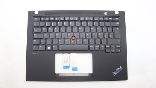 Lenovo ThinkPad T14s Gen 4 Palmrest Cover Keyboard Spanish Black 5M11L59541