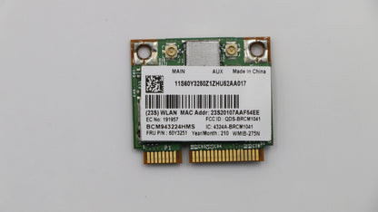 Lenovo Wireless,WLAN,GTK,43225 HMC WiFi WLAN Board 60Y3251