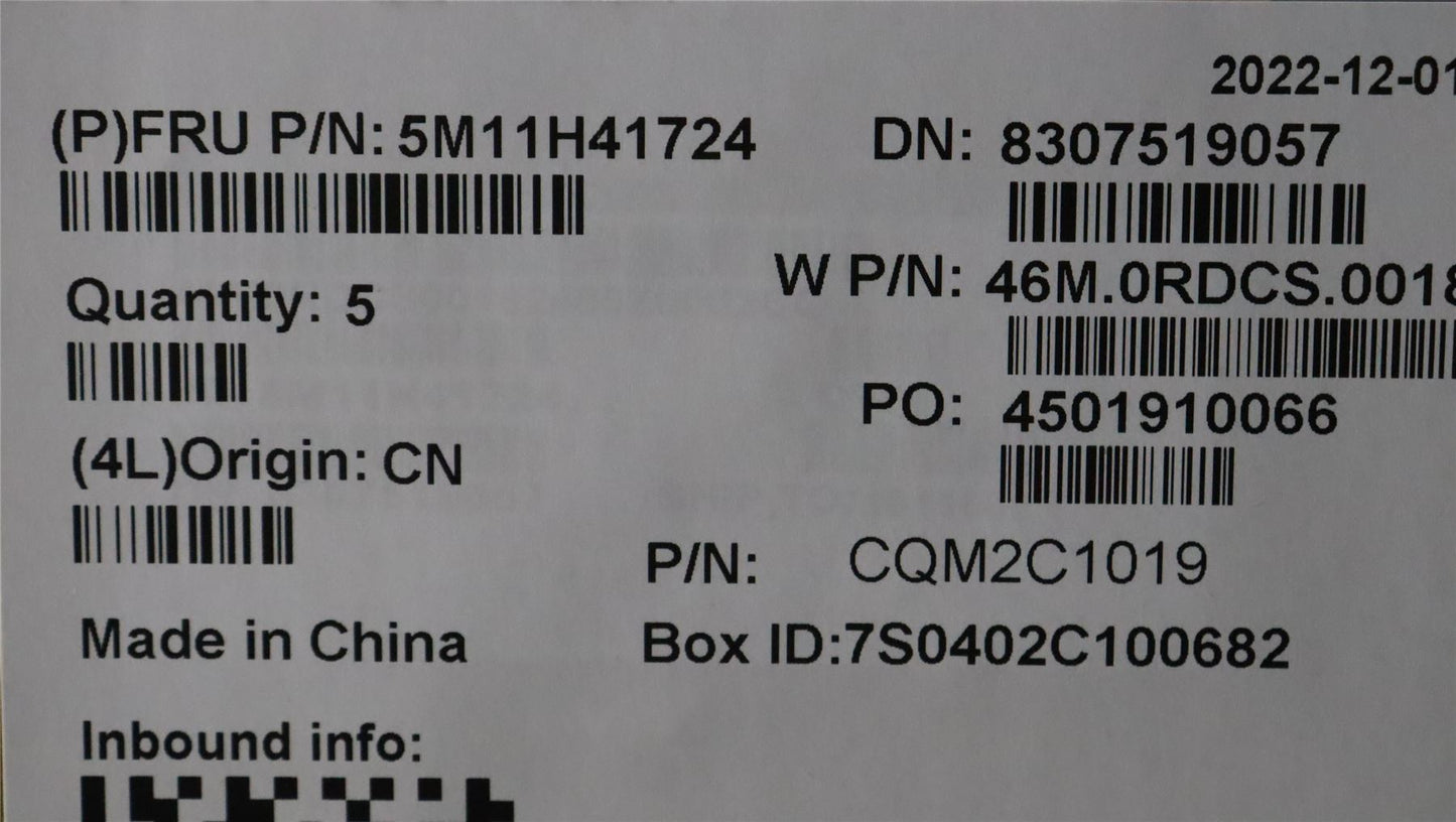 Lenovo ThinkPad X1 Gen 2 Keyboard Palmrest Top Cover Danish Black 5M11H41650
