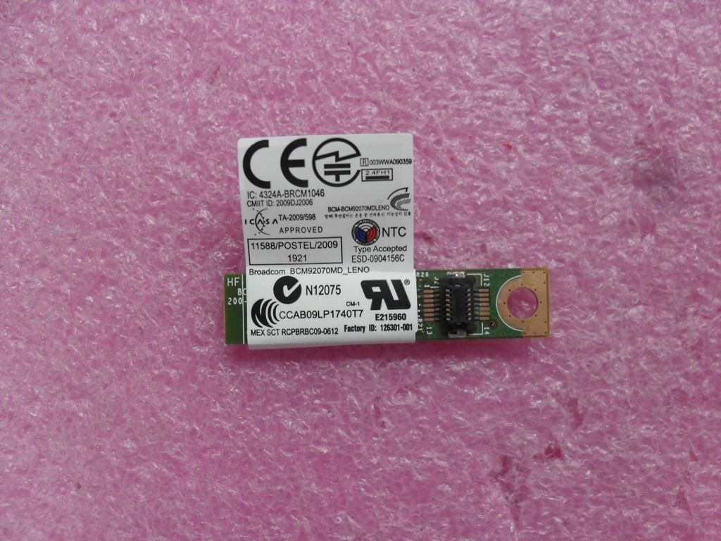 Lenovo FRU BRCM2070 BT for LCD ass y - Foxconn 60Y3211