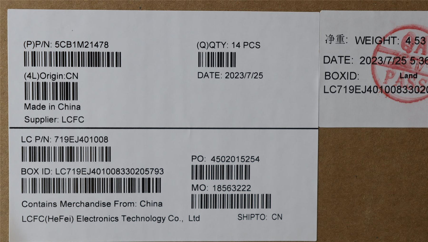 Lenovo FRU COVER KE451_D_COVER_AL_ASSY_GY 5CB1M21478