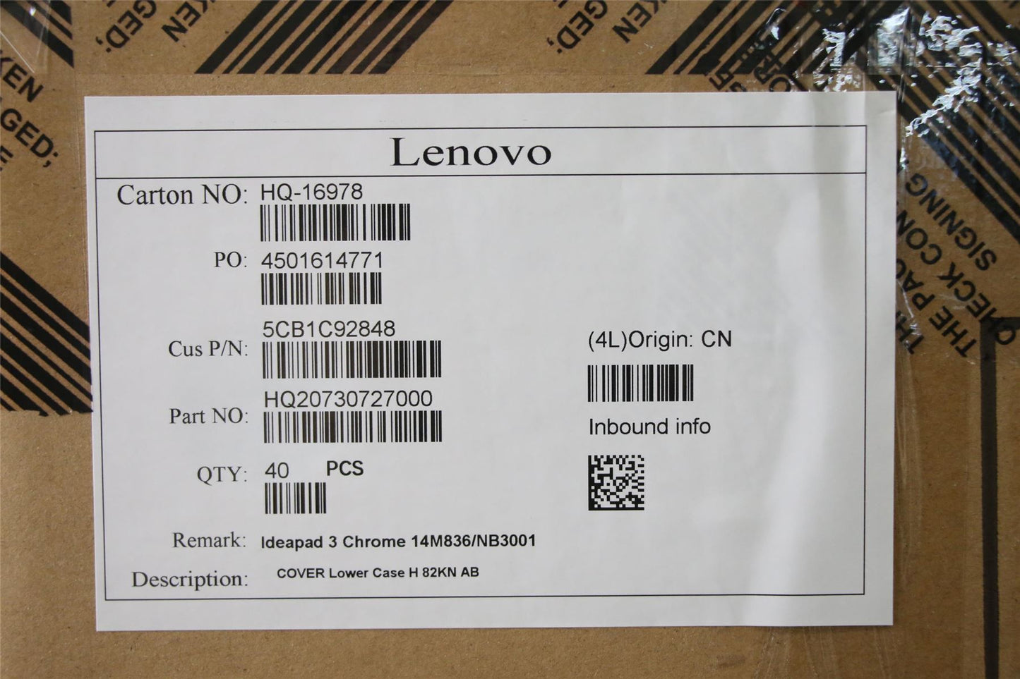 Lenovo IdeaPad 3 14M836 Bottom Base Lower Chassis Cover Blue 5CB1C92848