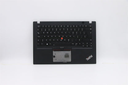 Lenovo ThinkPad T490s Keyboard Palmrest Top Cover Canadian French Black 02HM200