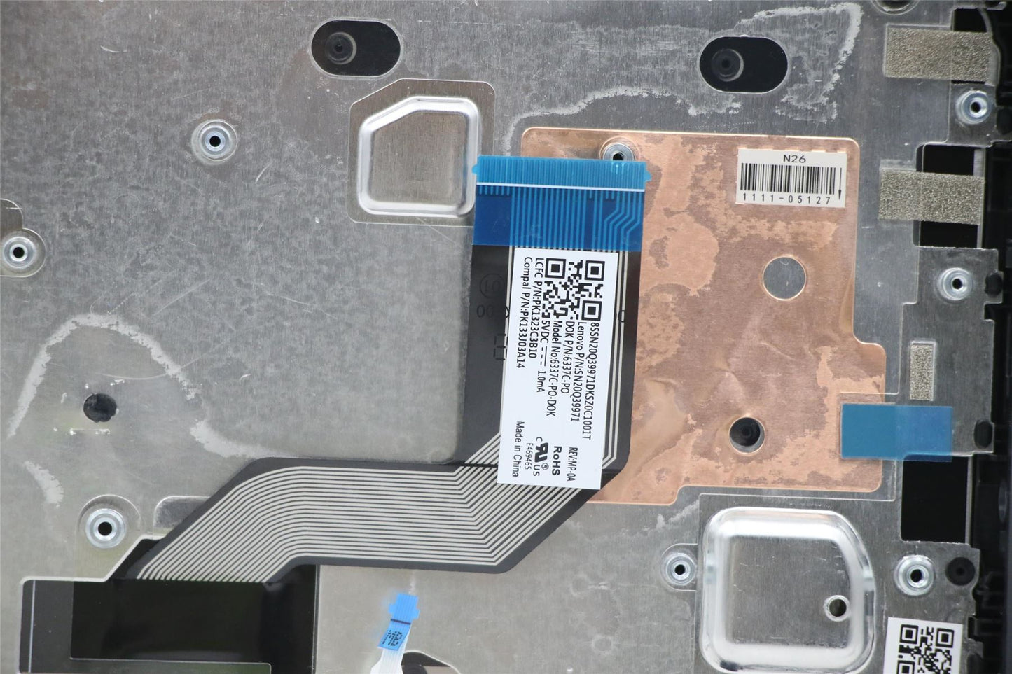 Lenovo UpperCaseASM PO B 81MB 5M GLKR 5CB0Y57956