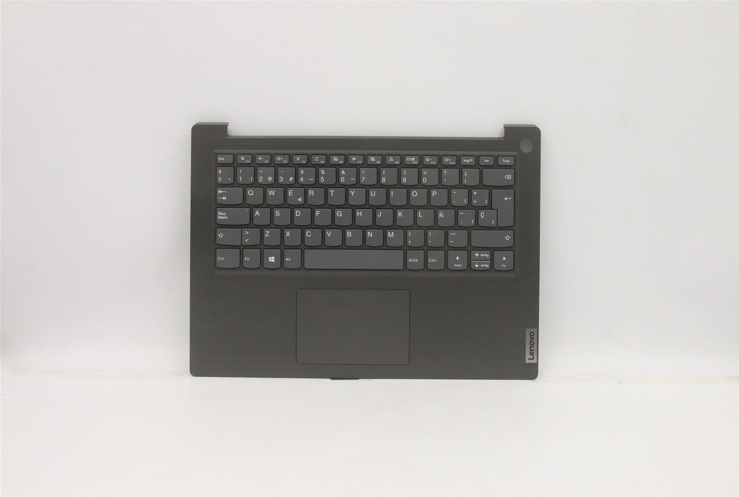 Lenovo V14 G1 IML Palmrest Cover Touchpad Keyboard Spanish Iron Grey 5CB1C17478