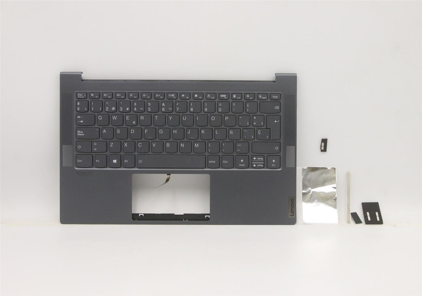 Lenovo Yoga 7-14ARE05 Keyboard Palmrest Top Cover Spanish Grey 5CB0Z32121