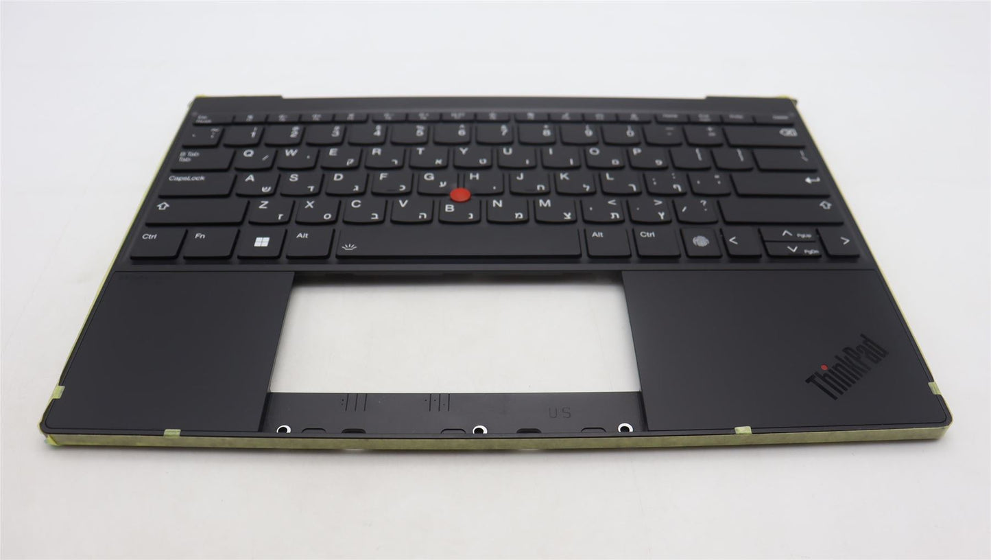 Lenovo ThinkPad Z13 Gen 1 Keyboard Palmrest Top Cover Hebrew Black 5M11H95008