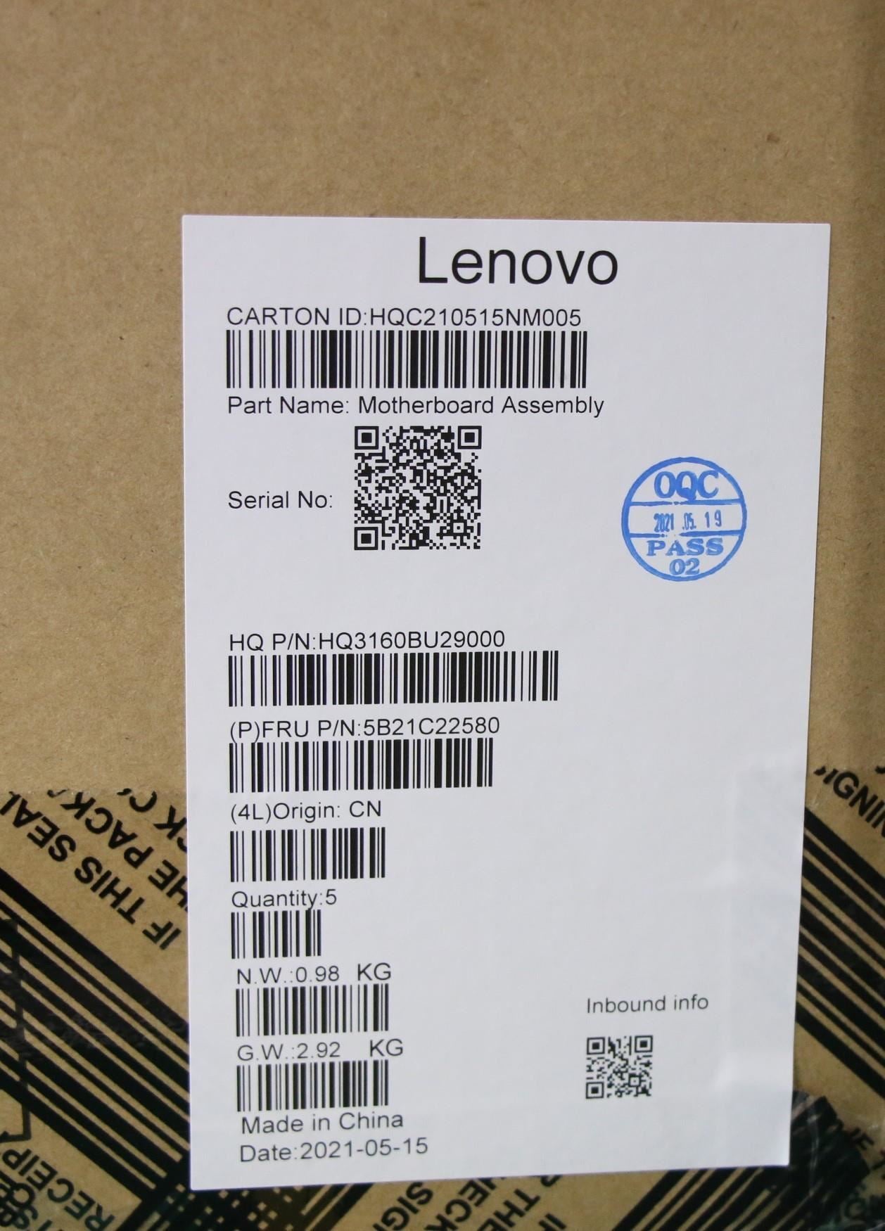 Lenovo IdeaPad 5 16ACH6 Motherboard Mainboard 5B21C22580