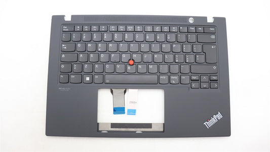 Lenovo ThinkPad T14s Gen 2 Keyboard Palmrest Top Cover Italian Black 5M11F24604
