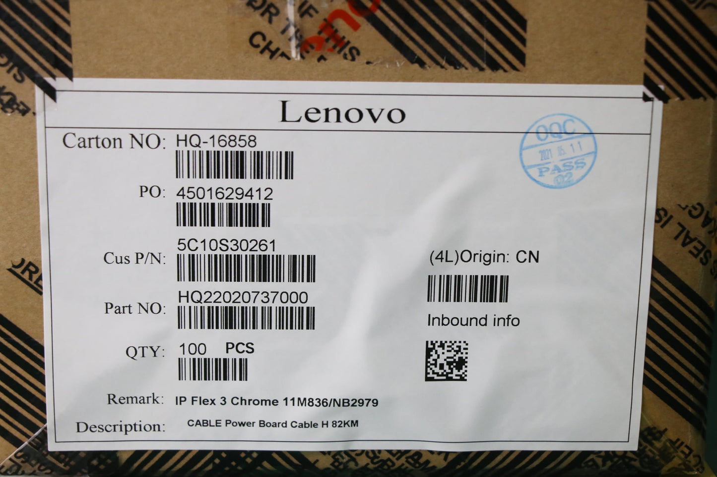 Lenovo Power Board H 82KM Cable 5C10S30261