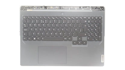 Lenovo Legion 5 16IRX8 Palmrest Cover Touchpad Keyboard UK Onyx Grey 5CB1L30893