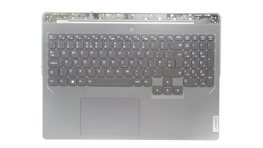 Lenovo Legion 5 16IRX8 Palmrest Cover Touchpad Keyboard UK Onyx Grey 5CB1L30893