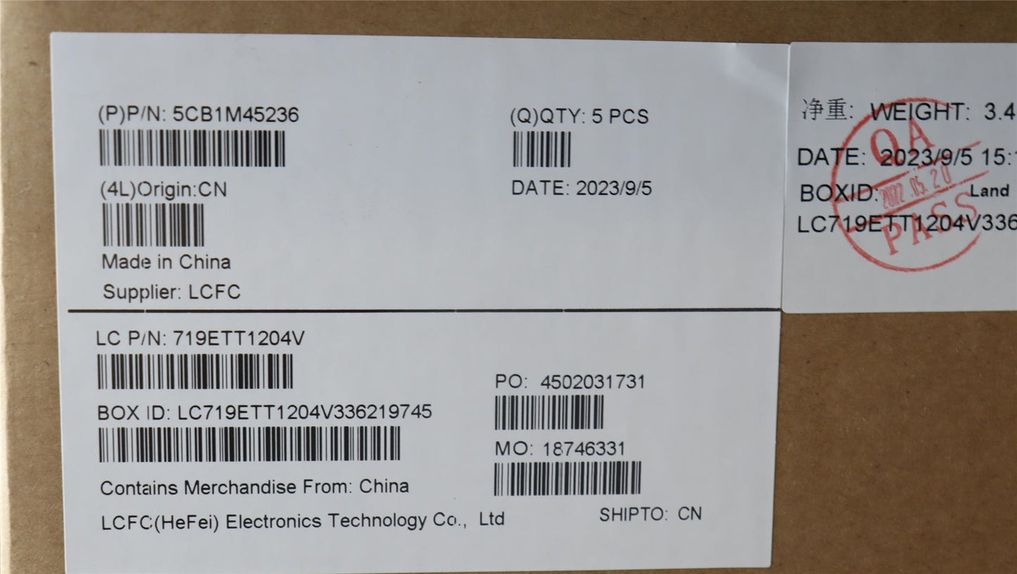 Lenovo IdeaPad 3 16IAH8 Palmrest Cover Touchpad Keyboard US Backlit 5CB1M45236