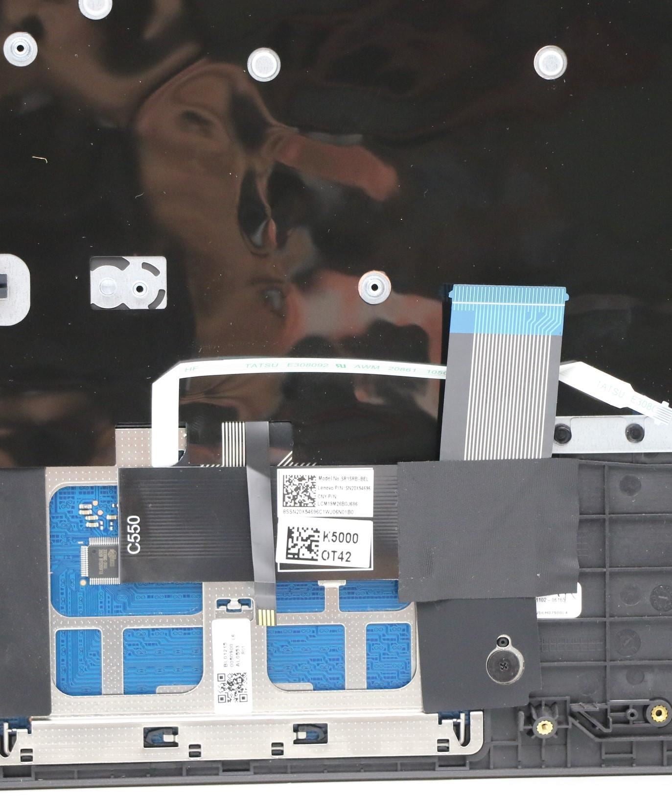 Lenovo IdeaPad 5 CB 13IML05 Palmrest Cover Touchpad Keyboard White 5CB0Z27896