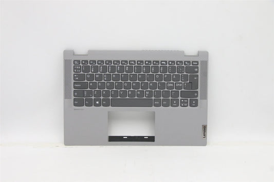 Lenovo IdeaPad 5-14ITL05 Palmrest Cover Keyboard Nordic Grey 5CB0Y85352