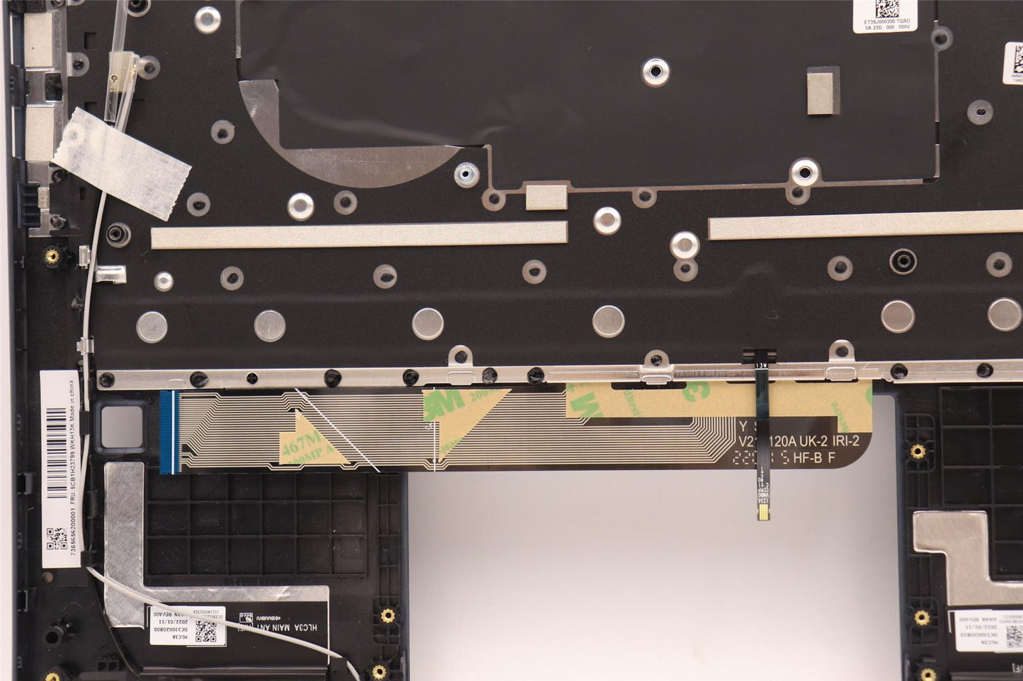 Lenovo Yoga 6 13ALC7 6 13ABR8 Keyboard Palmrest Top Cover Silver 5CB1H23799