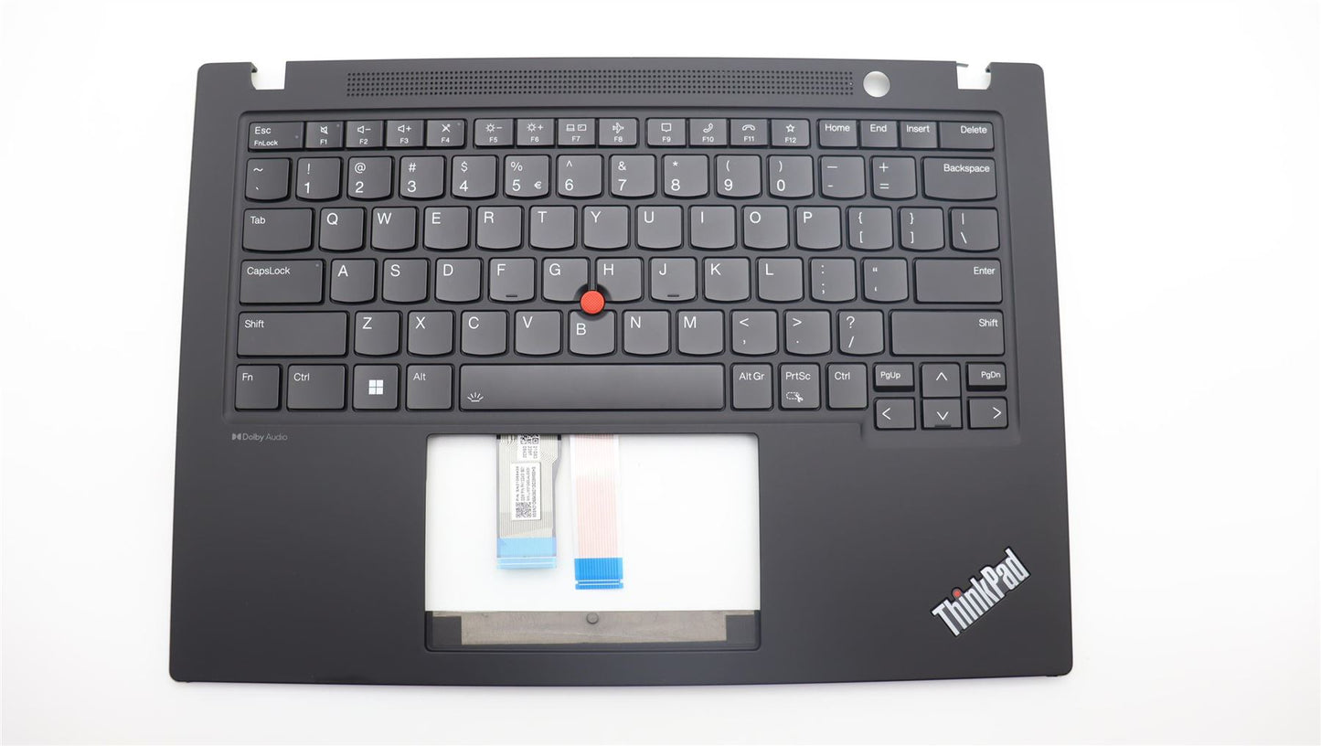 Lenovo ThinkPad T14s Gen 4 Palmrest Cover Keyboard US Europe Black Backlit 5M11L59321