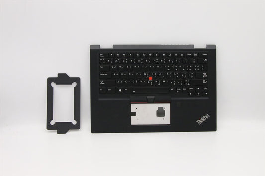 Lenovo Yoga X390 Palmrest Cover Touchpad Keyboard Arabic Black 02HL650