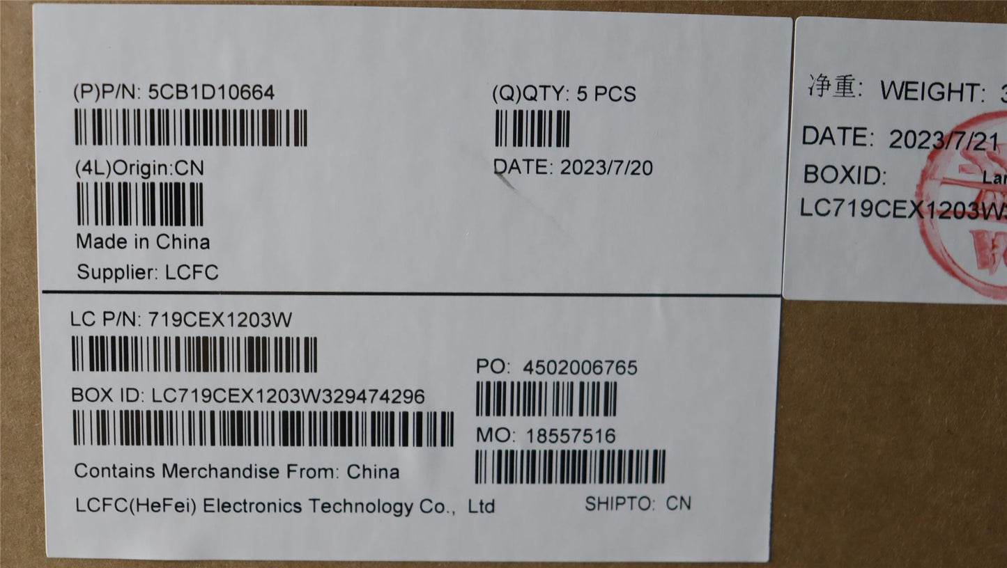 Lenovo 5 15ITH6 Palmrest Cover Touchpad Keyboard US White Backlit 5CB1D10664