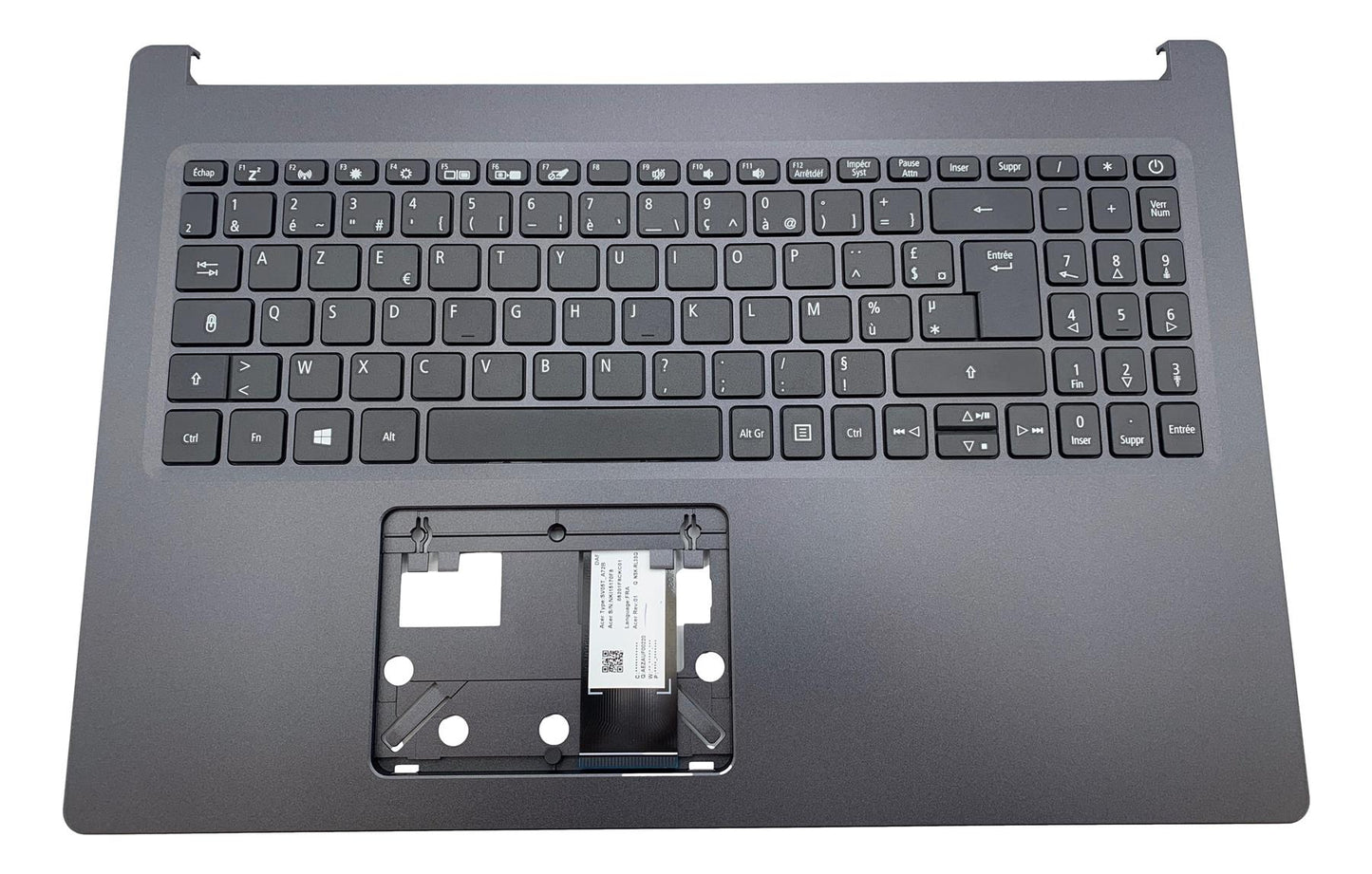 Acer Aspire A515-44 Palmrest Cover Keyboard French Black 6B.HW7N7.010