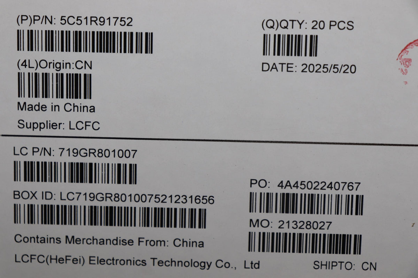 Lenovo CARDPOP FRU PCBA NSF852 MT060 T16IO/B MP I/O Board 5C51R91752
