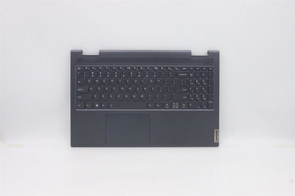 Lenovo Yoga 7-15ITL5 Keyboard Palmrest Top Cover US Black 5CB1A22487