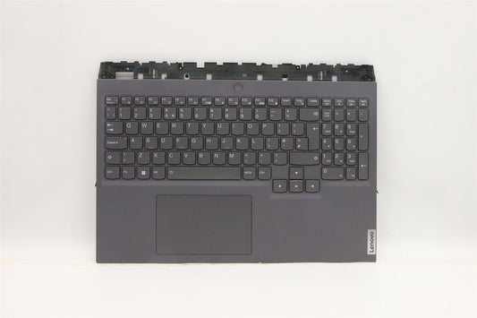 Lenovo 5 16IAH7H Palmrest Cover Touchpad Keyboard UK Storm Grey 5CB1F38548