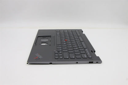 Lenovo Yoga X1 6th Keyboard Palmrest Top Cover US Grey Backlit 5M11C40952