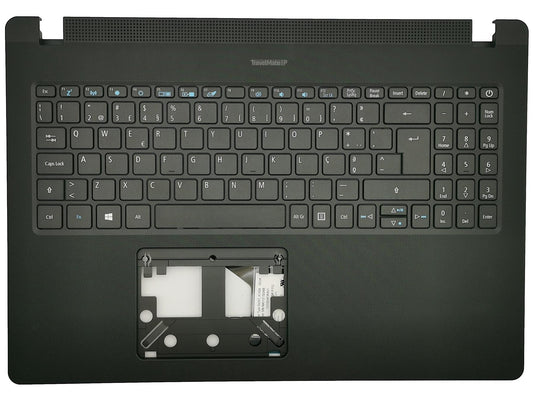 Acer Travelmate P215-53G Handauflagenabdeckung Tastatur Portugiesisch Schwarz 6B.VQAN7.021