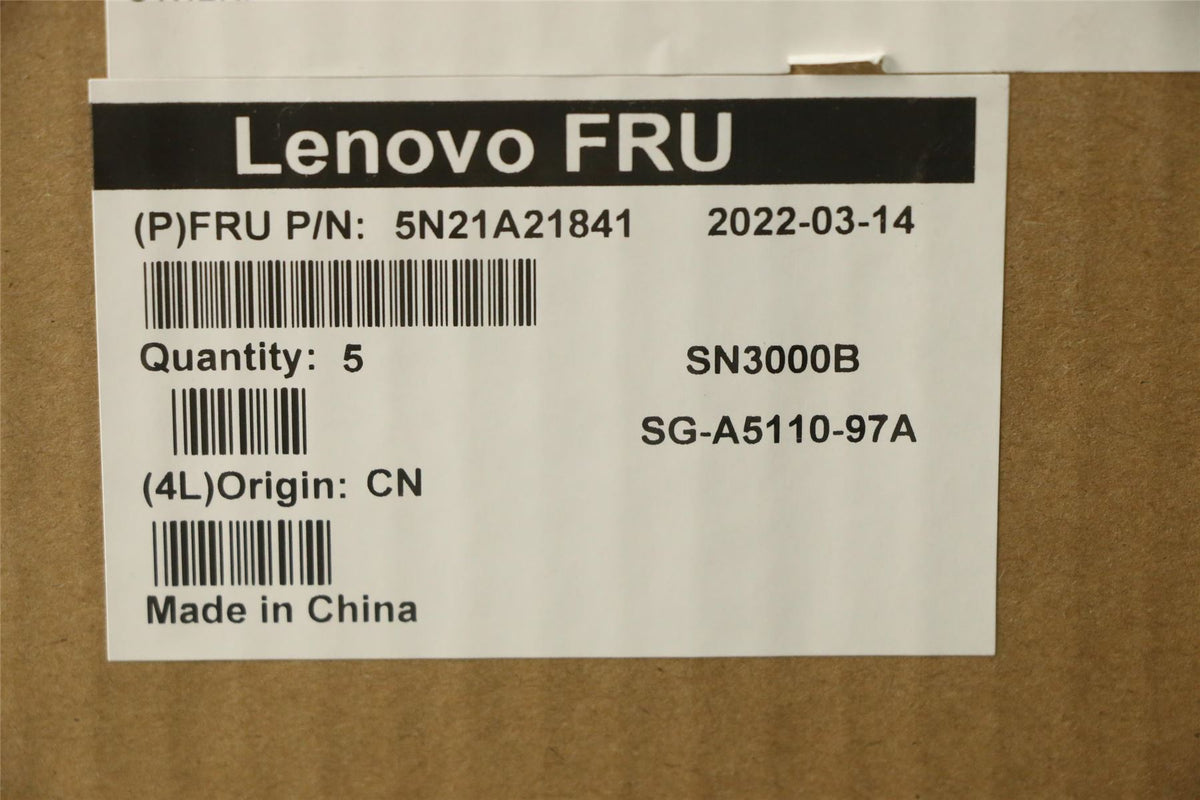 Lenovo CS21KBD SKTOP PMX,BL,BK,FRA/ENG English French Keyboard 5N21A21915