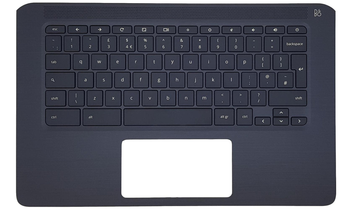 Genuine HP Chromebook 14-DB Palmrest Cover Keyboard UK Black L46583-031