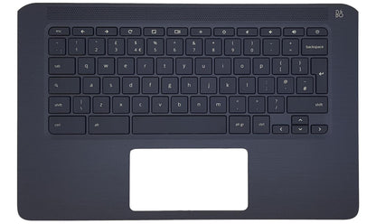 Genuine HP Chromebook 14-DB Palmrest Cover Keyboard UK Black L46583-031