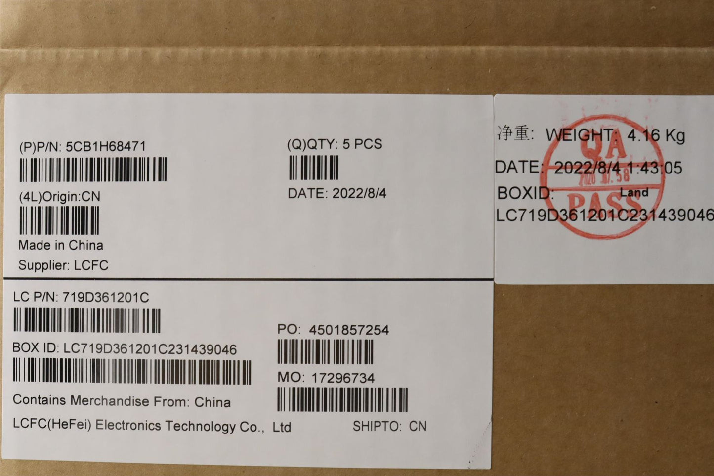 Lenovo Legion 5 15ARH7H Palmrest Cover Touchpad Keyboard Italian Grey 5CB1H68471
