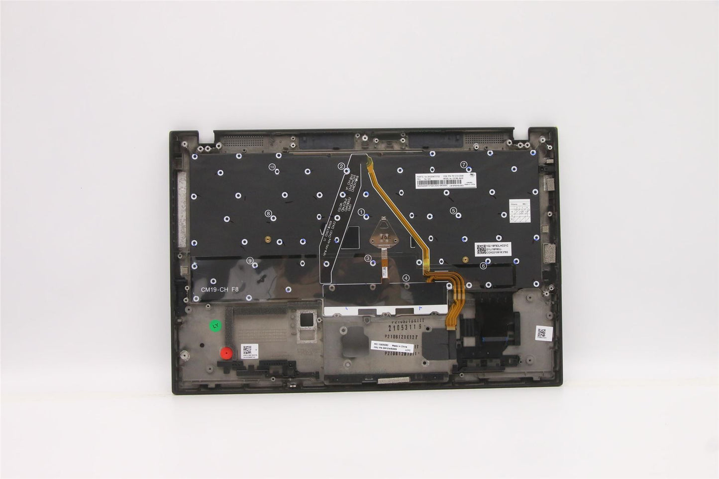Lenovo ThinkPad X1 7th Gen Keyboard Palmrest Top Cover Hebrew 5M10W85889