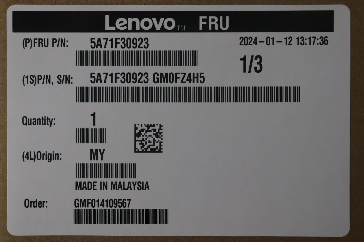 Lenovo BRCM 9560-16i Adapter ASM 5A71F30923