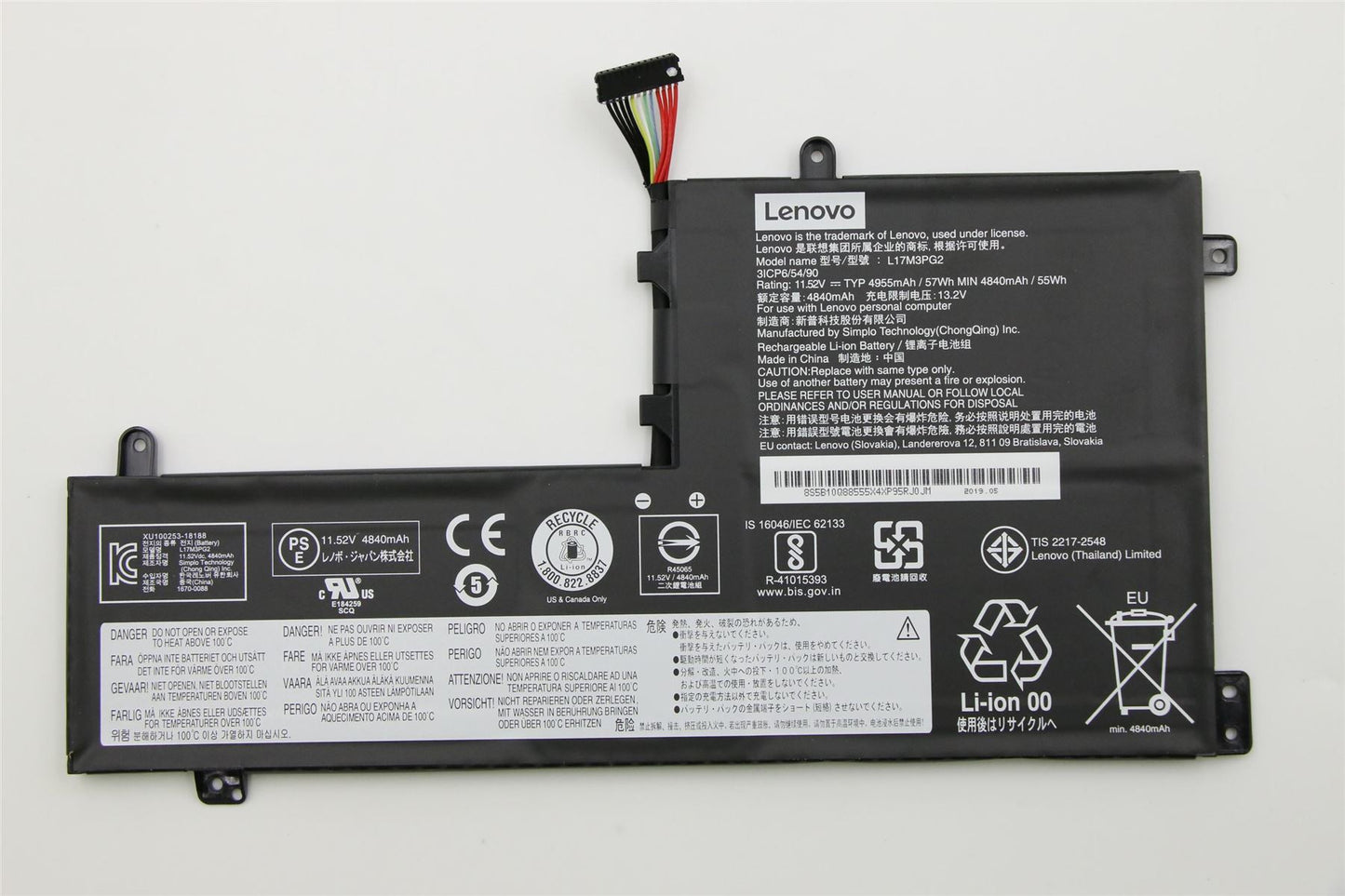 Batterie Lenovo Légion Y530-15ICH-1060 Y7000P-1060 Y540-15IRH 5B10Q88559