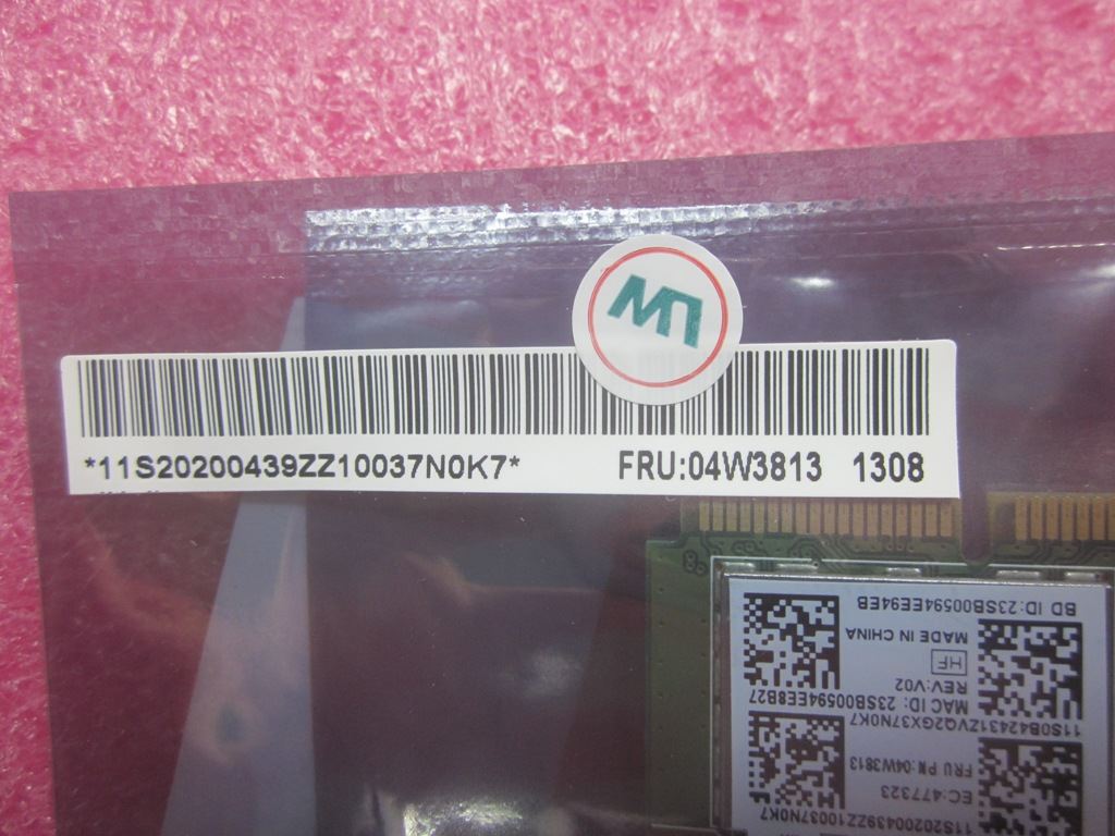 Lenovo Wireless, CMB, LTN, 8723BE HMC LiteOn Board 04W3813