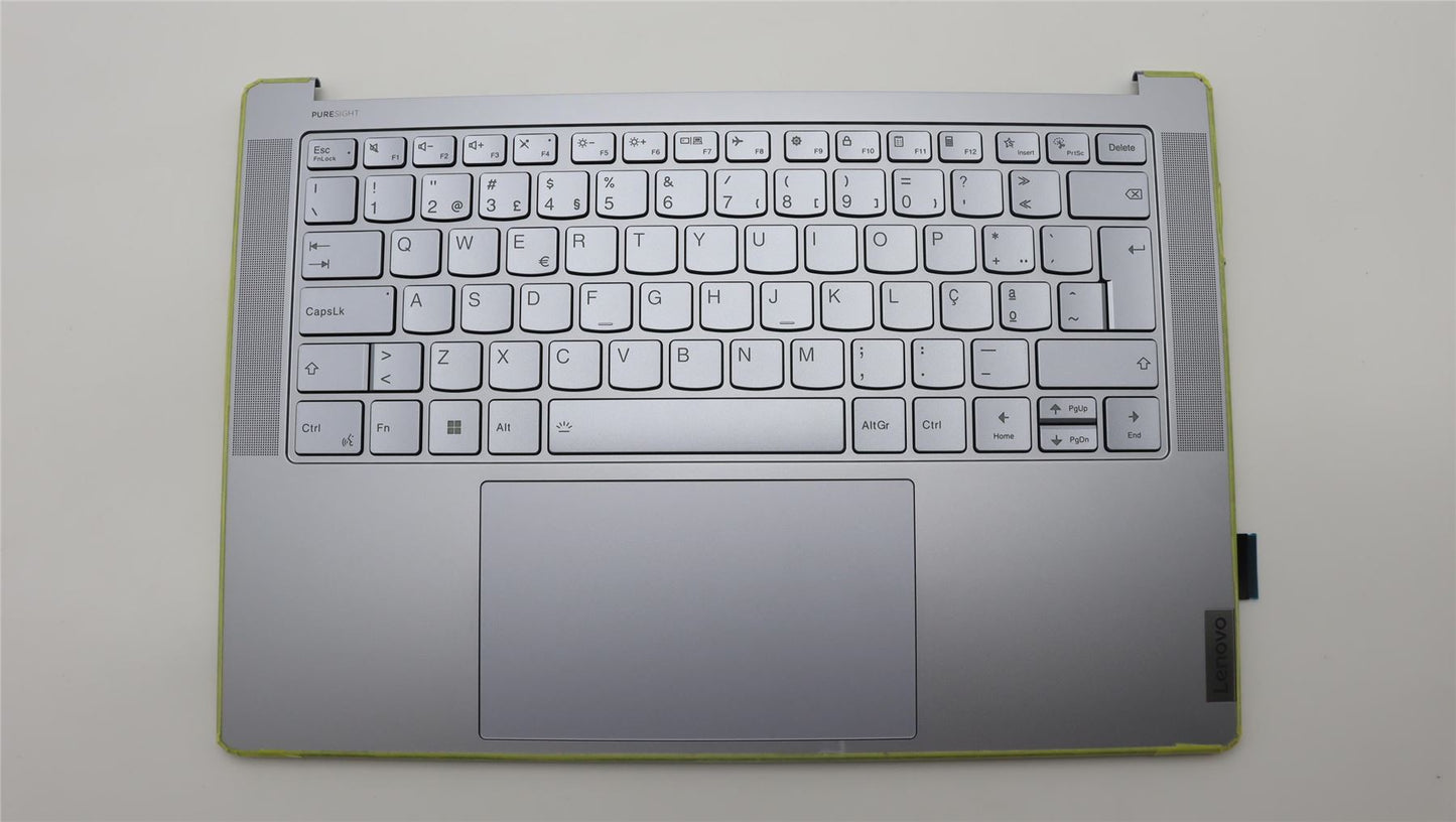 Lenovo Yoga 7 14APU8 Palmrest Cover Touchpad Keyboard Portuguese 5CB1L80547