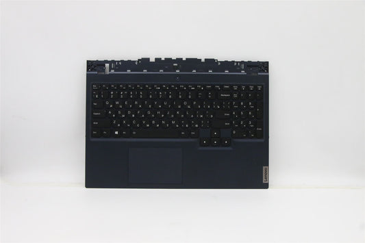 Lenovo 5 15ACH6 Palmrest Cover Touchpad Keyboard Russian Blue Backlit 5CB1C93083