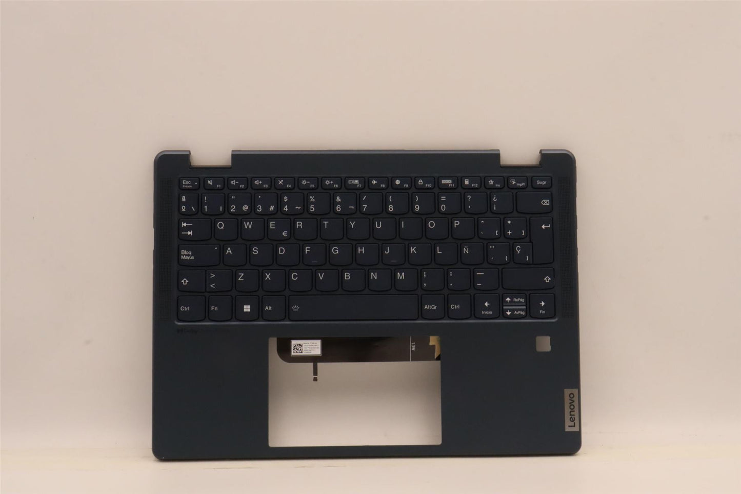 Lenovo Yoga 6 13ABR8 Keyboard Palmrest Top Cover Spanish Silver 5CB1H23797
